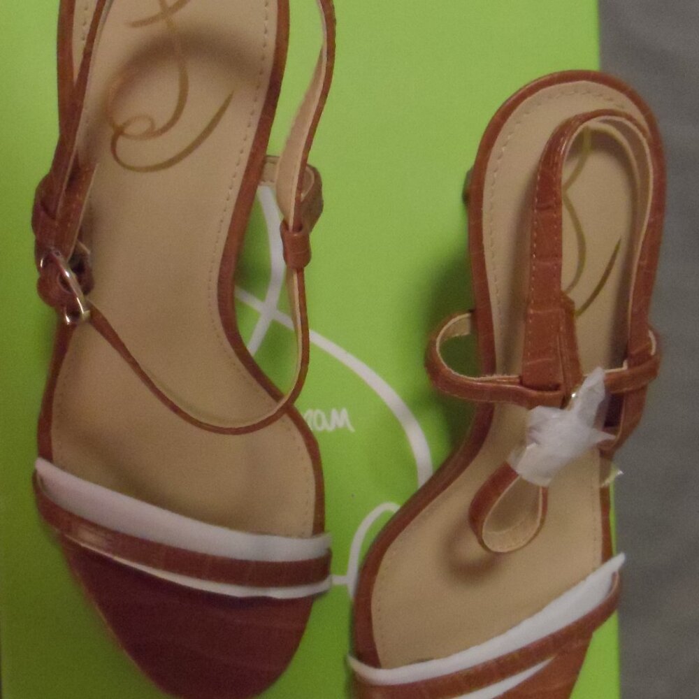 New Sam Edelman Strappy Heeled Dress Doran Sandals Brown Sz 7M - Picture 4 of 14
